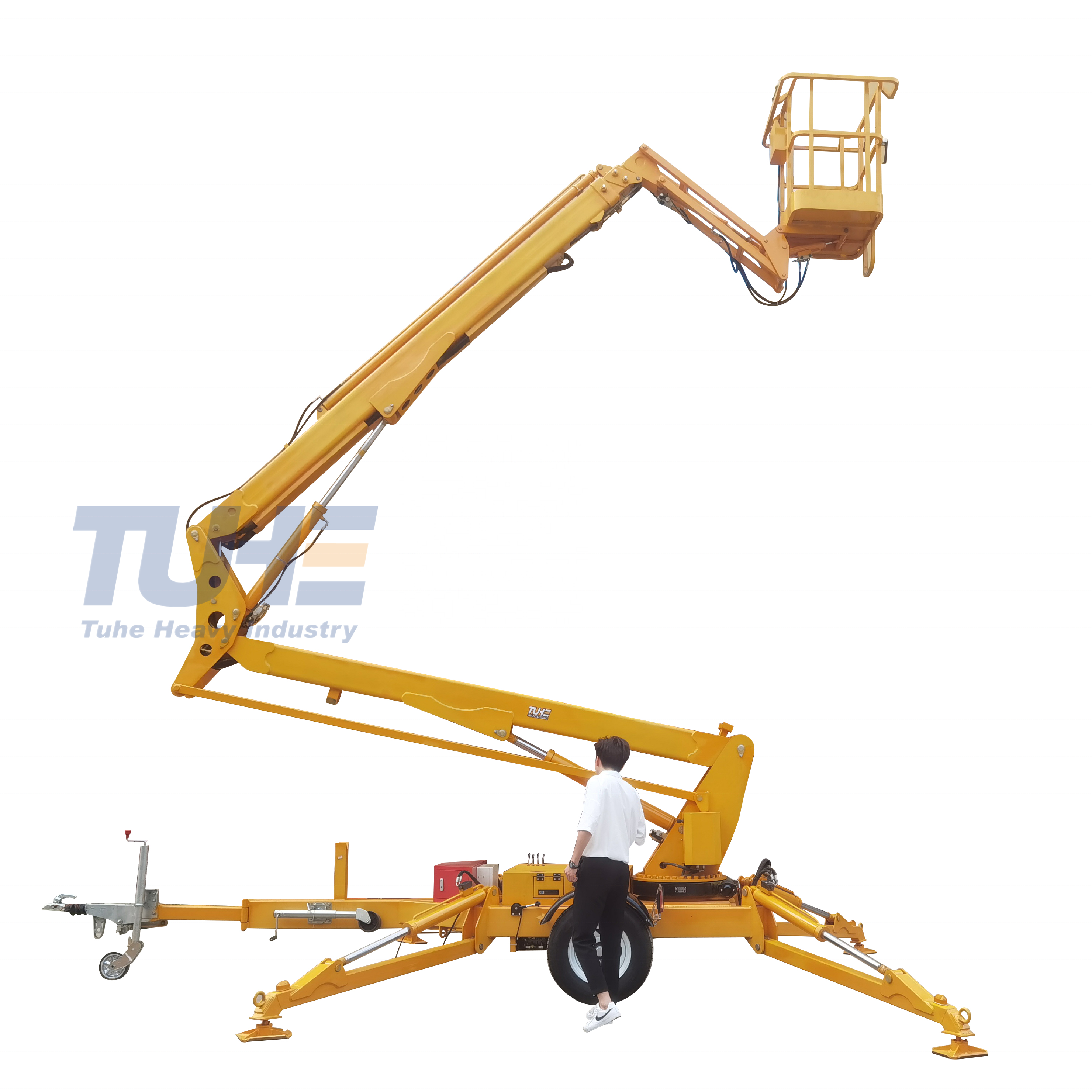 CE Certification High Quality Towable Cherry Picker Spider Boom Lift For Sale