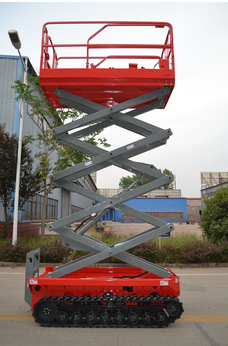 Platform Electric Hydraulic Table Lifting Equipment Tracked Self Propelled Scaffolding Ladder Aerial Work Crawler Scissor Lift