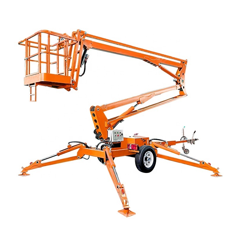 10-22m sky lift telescoping lift boom crane telescopic spider lifting platform