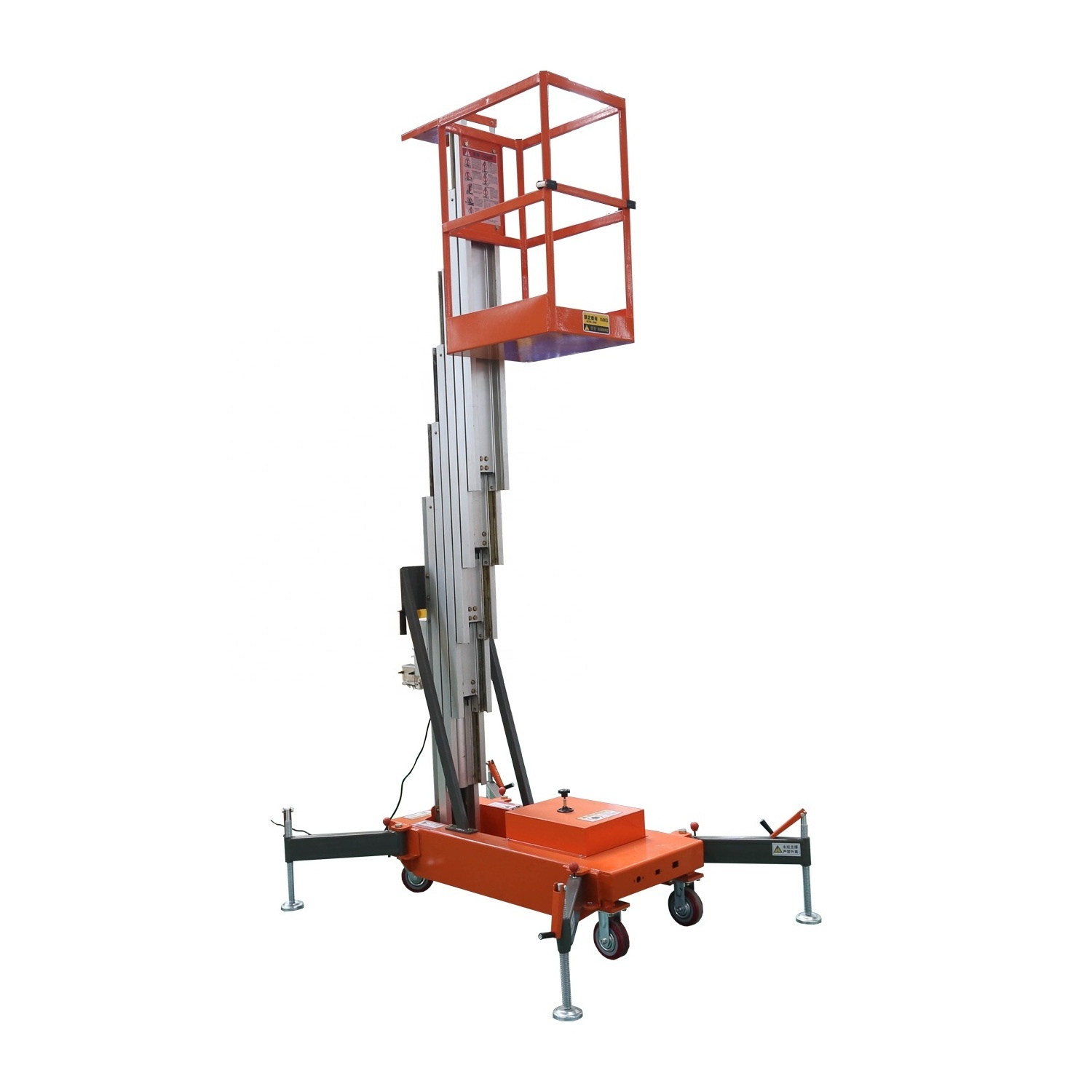 Small Aerial Mobile One Man Lift/Window Cleaning Elevator Aluminum Lift/Aerial Personal Lift ladder