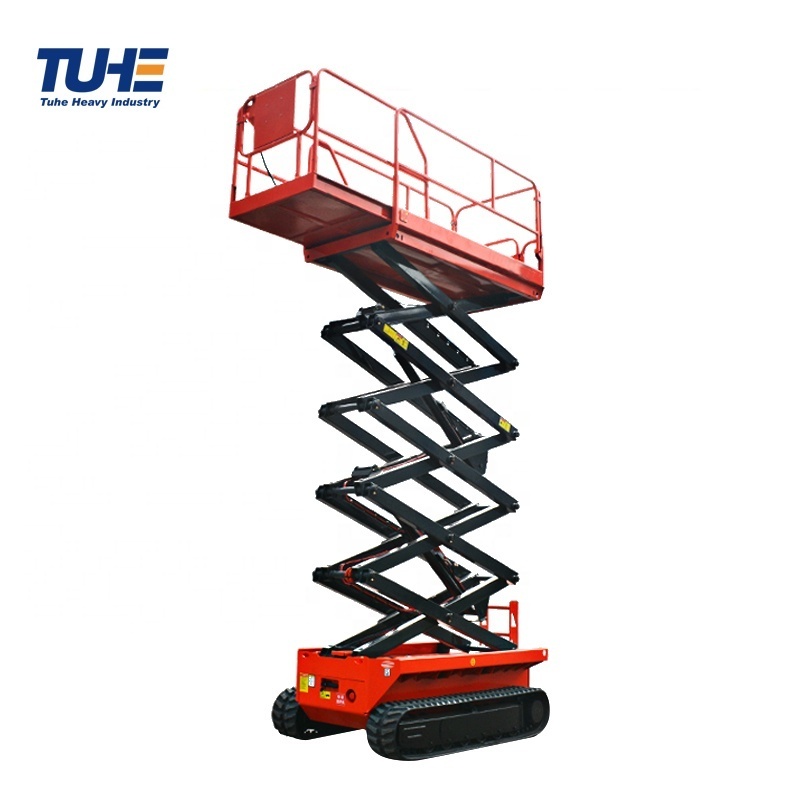 Platform Electric Hydraulic Table Lifting Equipment Tracked Self Propelled Scaffolding Ladder Aerial Work Crawler Scissor Lift