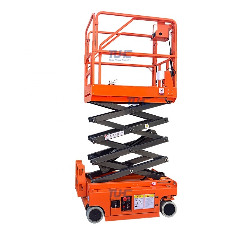 9-12ft Electric Hydraulic Mobile Mini Scissor Lift For Aerial Working