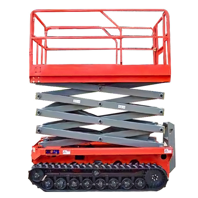 Platform Electric Hydraulic Table Lifting Equipment Tracked Self Propelled Scaffolding Ladder Aerial Work Crawler Scissor Lift