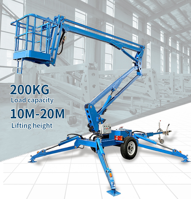 CE Certification High Quality Towable Cherry Picker Spider Boom Lift For Sale