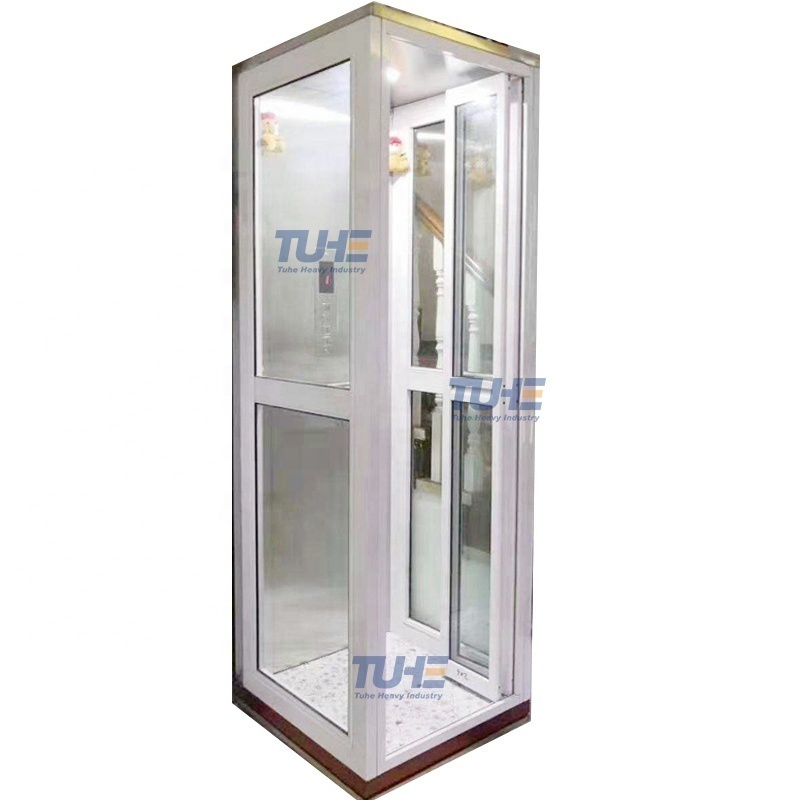 2-4 floors Indoor &Outdoor Electric Residential Cheap Passenger Elevator Lift Small Dumbwaiter Home Lift For Sale