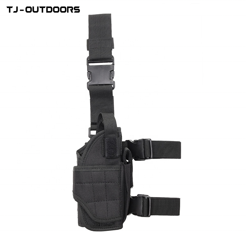 Quick response leg holster down, right hand tactical thigh holster