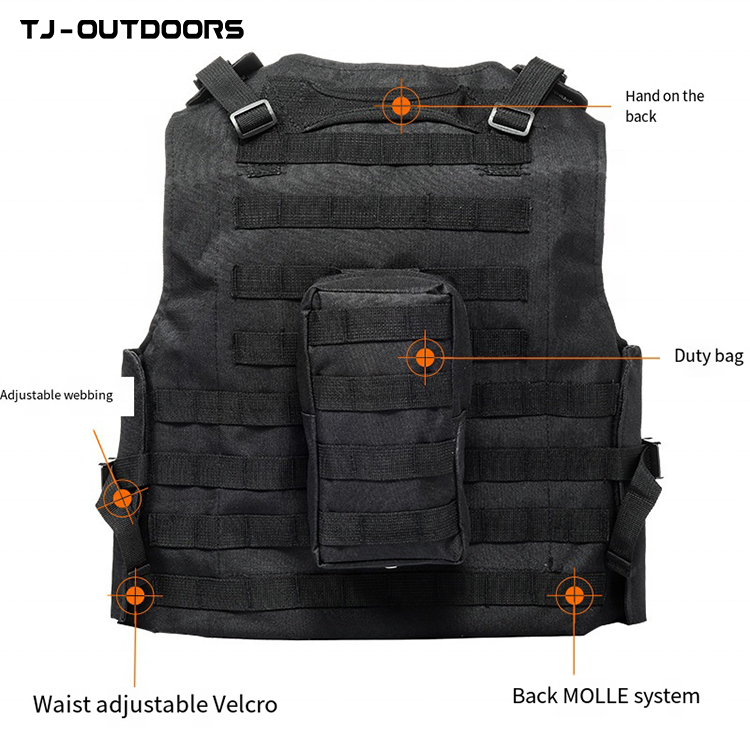 wholesale custom vest Tactical gear security vest 1000D molle pouch tactical plate carrier tactical vest