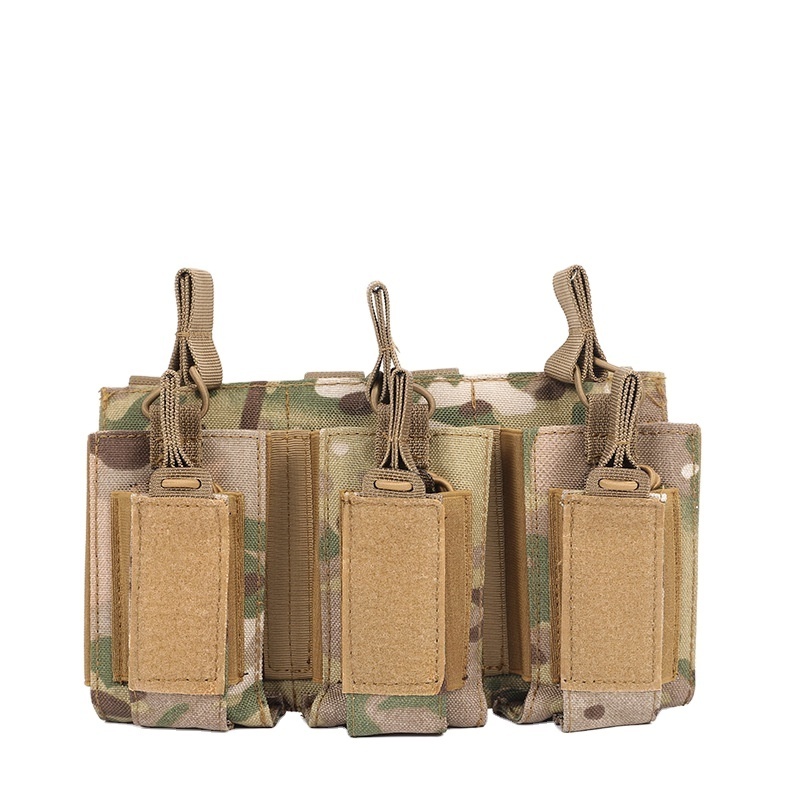 The adjustable tactical three magazine bag opens at the top of the TJ cartridge bag