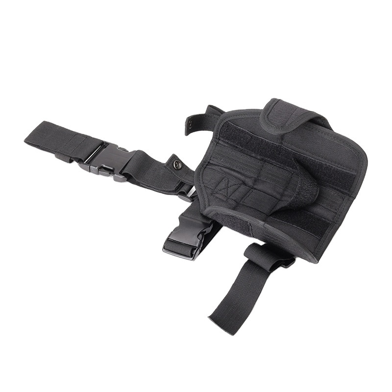 Quick response leg holster down, right hand tactical thigh holster