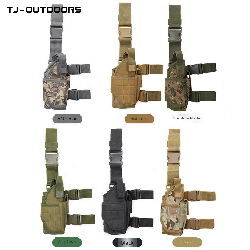 Quick response leg holster down, right hand tactical thigh holster