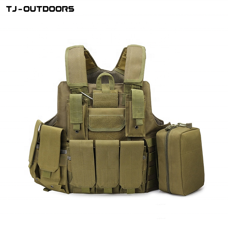 High quality 1.2kg security tactical vest  lime green Carrier Security Vest tactical vest with holster