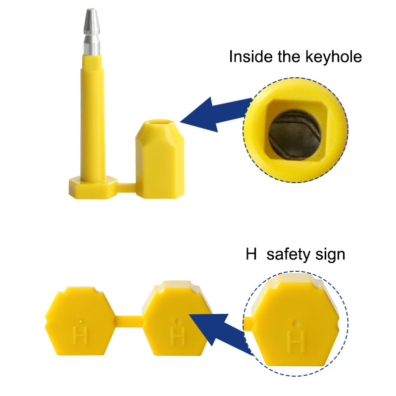 TXBS 306 Barcode security self-locking bolt seal for trailer door latches