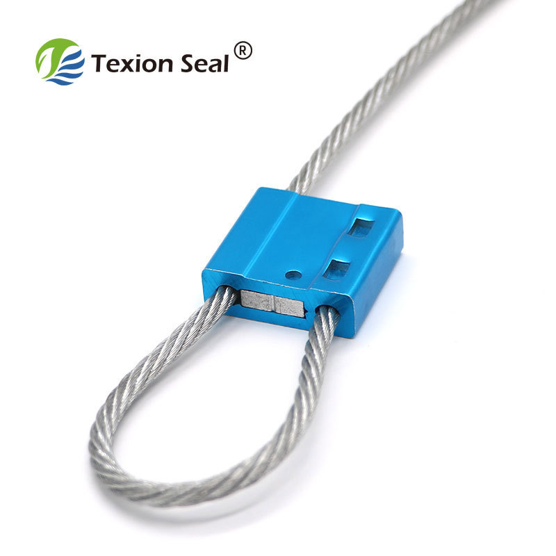 TX-CS103 25cm long Tighten Type Adjustable Shipping Container Door Safety Lock Metal Security Steel Wire Cable Seal