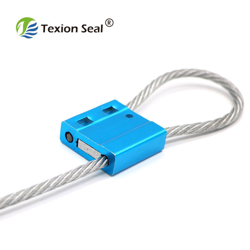 TX-CS103 25cm long Tighten Type Adjustable Shipping Container Door Safety Lock Metal Security Steel Wire Cable Seal