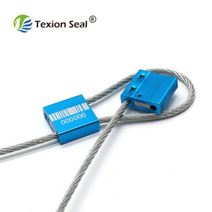 TX-CS103 25cm long Tighten Type Adjustable Shipping Container Door Safety Lock Metal Security Steel Wire Cable Seal