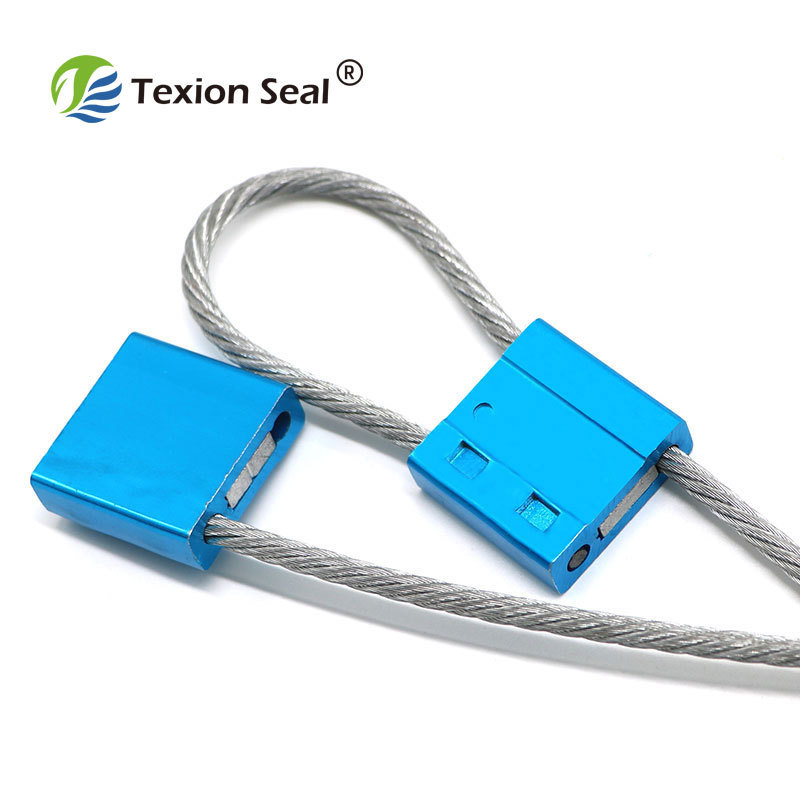 TX-CS103 25cm long Tighten Type Adjustable Shipping Container Door Safety Lock Metal Security Steel Wire Cable Seal