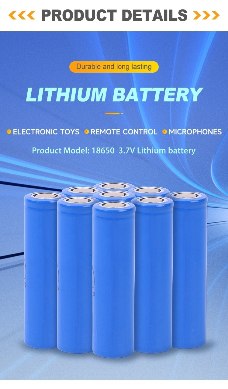 3.7V 20650 Li Ion Battery 800Mah 3.7V Li-Ion Rechargeable Batteries