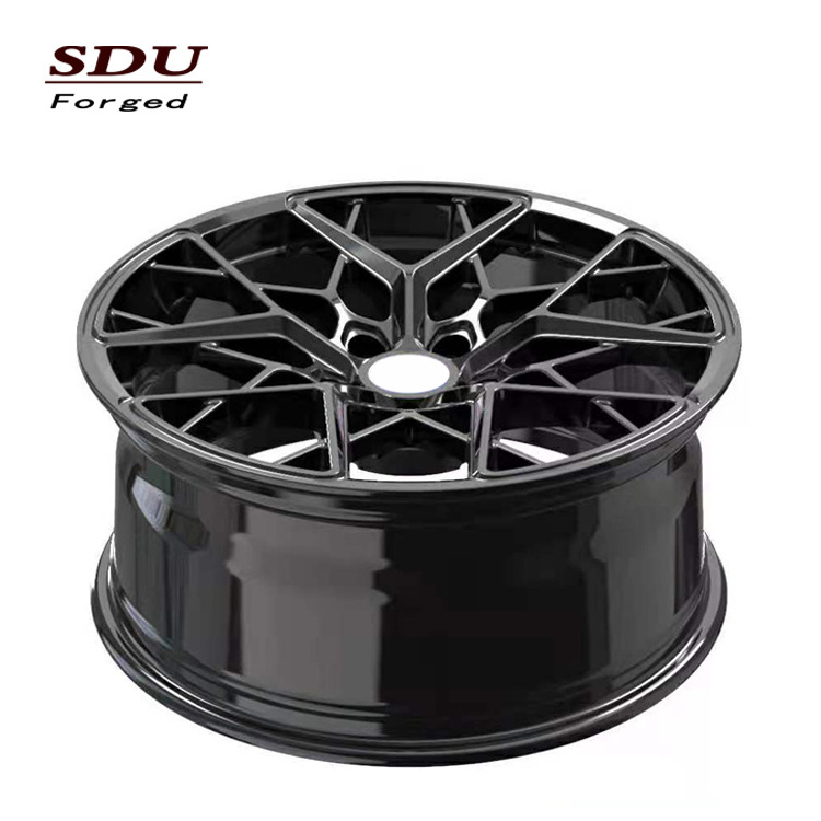 18 19 20 21 22 23 24 inch of alloy forged wheels high quality T6061 Black+orange sport style car rims for F10 G30 G20