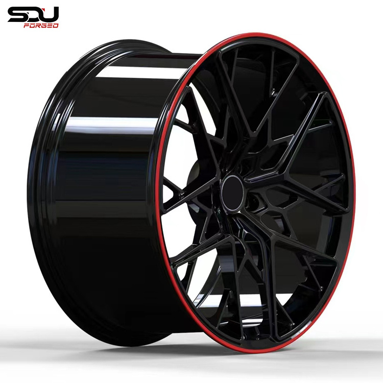 Glossy Black Diamond Red Lip Wheel 21 inch Rims 5x112 ET10-70 Wheel 22 For GLE c167 w167 w166 g63 5x120 83.9mm 66.6 center bolts