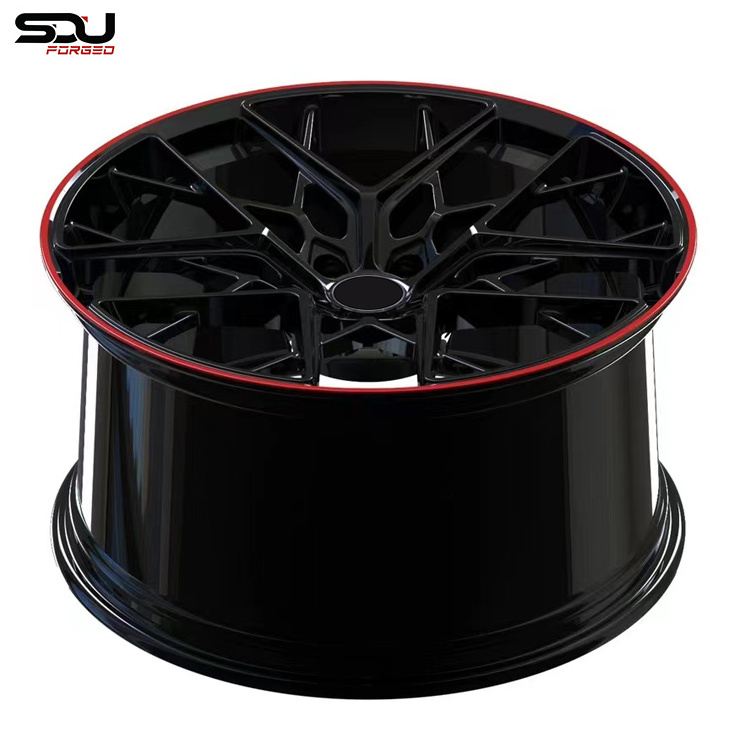 Glossy Black Diamond Red Lip Wheel 21 inch Rims 5x112 ET10-70 Wheel 22 For GLE c167 w167 w166 g63 5x120 83.9mm 66.6 center bolts