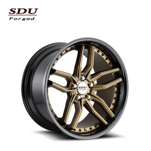 SDU Forged Purple Crossfire 2 Piece 4X4 Luxury Car Alloy Jwl Via Rims Wheels