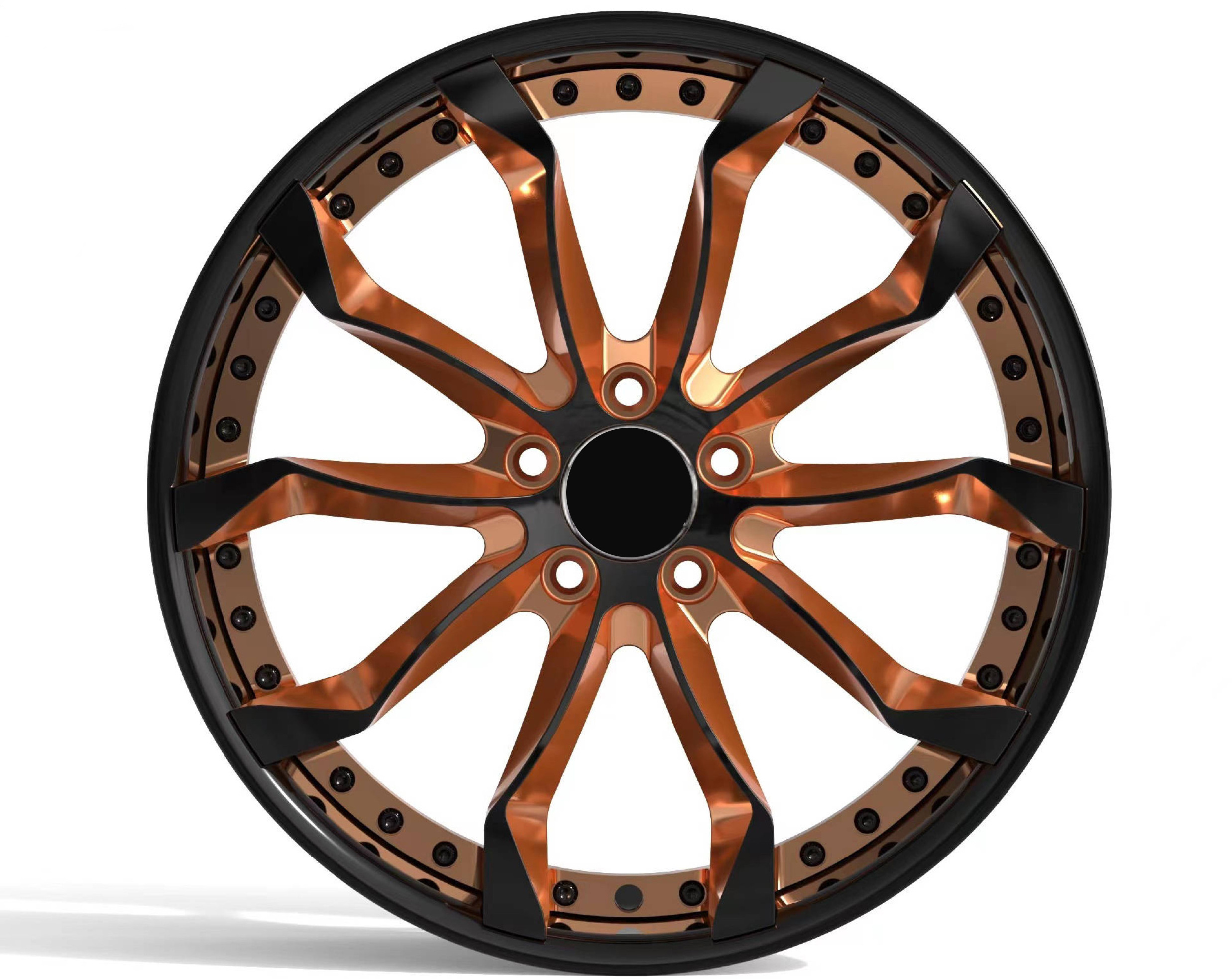 T-6061 16 to 24 inch  rose gold 2 piece wheels 19 car rims 2 piece wheels forged for E300 E200 E350 series