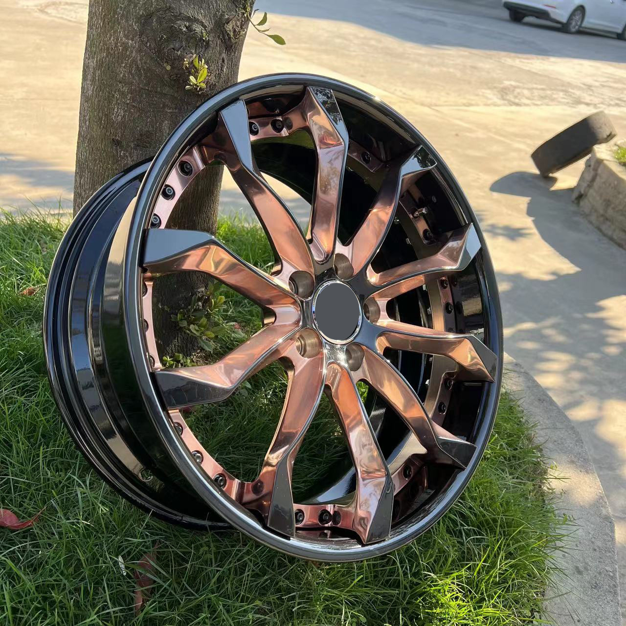 T-6061 16 to 24 inch  rose gold 2 piece wheels 19 car rims 2 piece wheels forged for E300 E200 E350 series