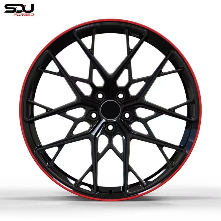 Glossy Black Diamond Red Lip Wheel 21 inch Rims 5x112 ET10-70 Wheel 22 For GLE c167 w167 w166 g63 5x120 83.9mm 66.6 center bolts