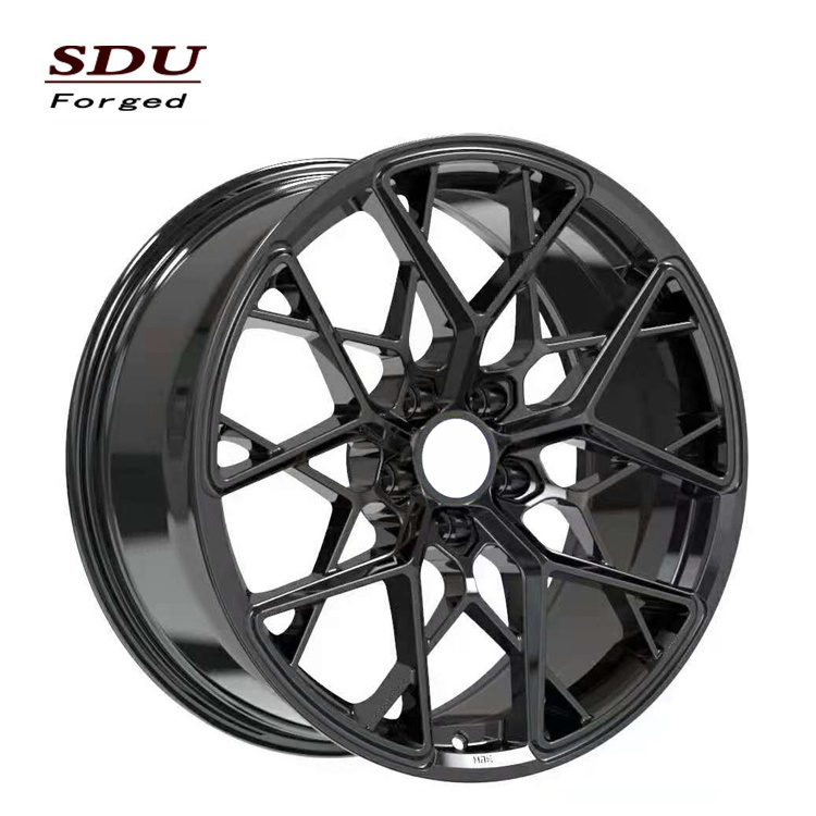 18 19 20 21 22 23 24 inch of alloy forged wheels high quality T6061 Black+orange sport style car rims for F10 G30 G20