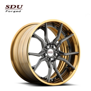 Hot two piece forged wheel Cheap custom made steel wheels Forged alloy wheels 19 inch 5x120 made in china 5x120.65 5x130