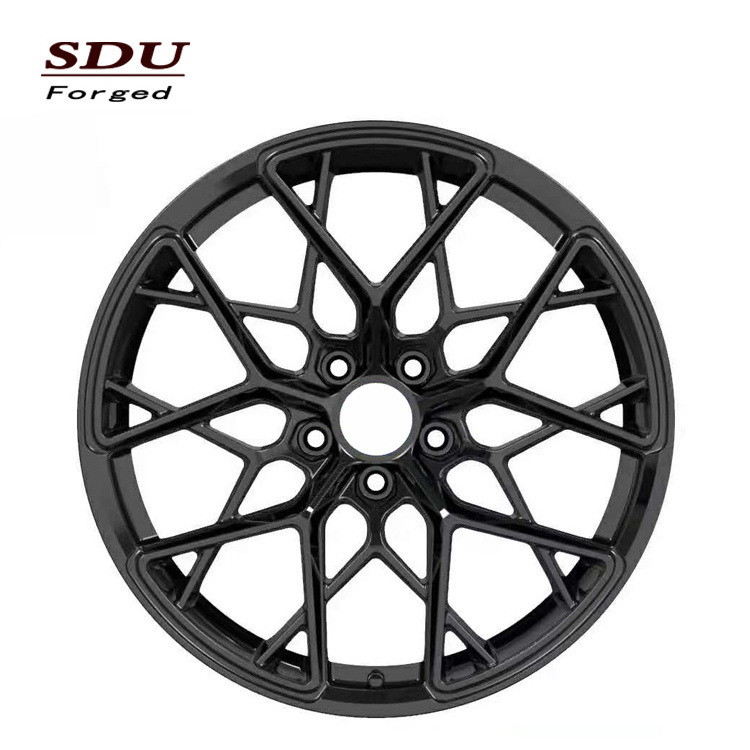 18 19 20 21 22 23 24 inch of alloy forged wheels high quality T6061 Black+orange sport style car rims for F10 G30 G20