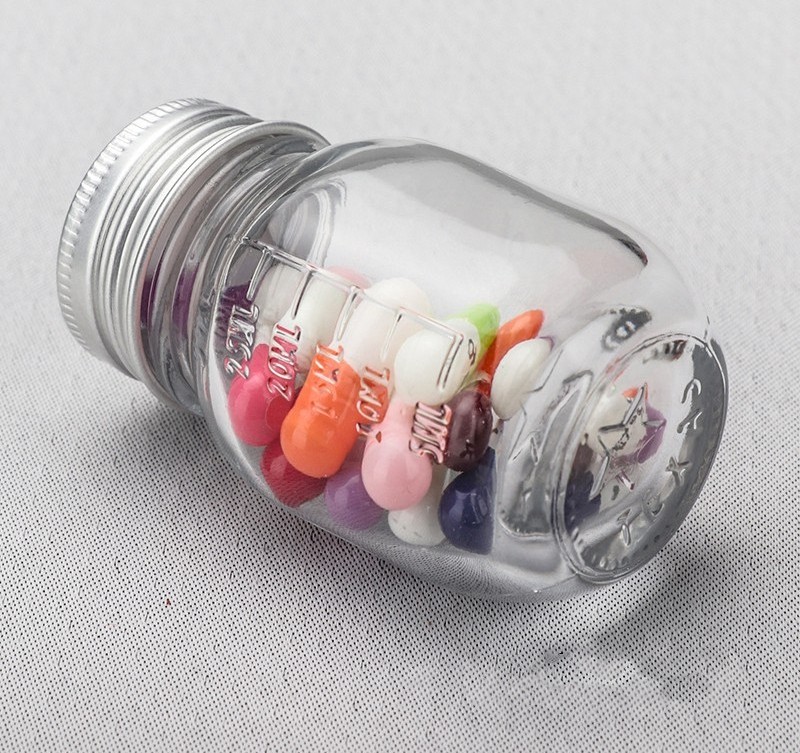 Small glass bottle 30 ml potion transparent sealed thickened with graduated medicine bottle capsule sample separate empty