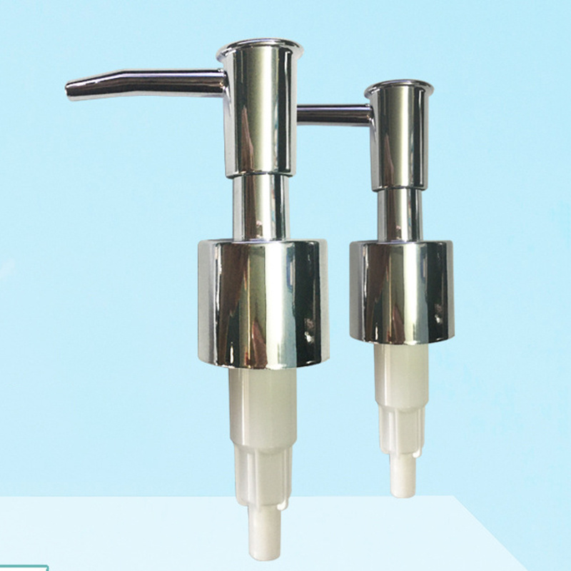 ABS Lotion pump sprayer bottle  electroplating vacuum bottle cap