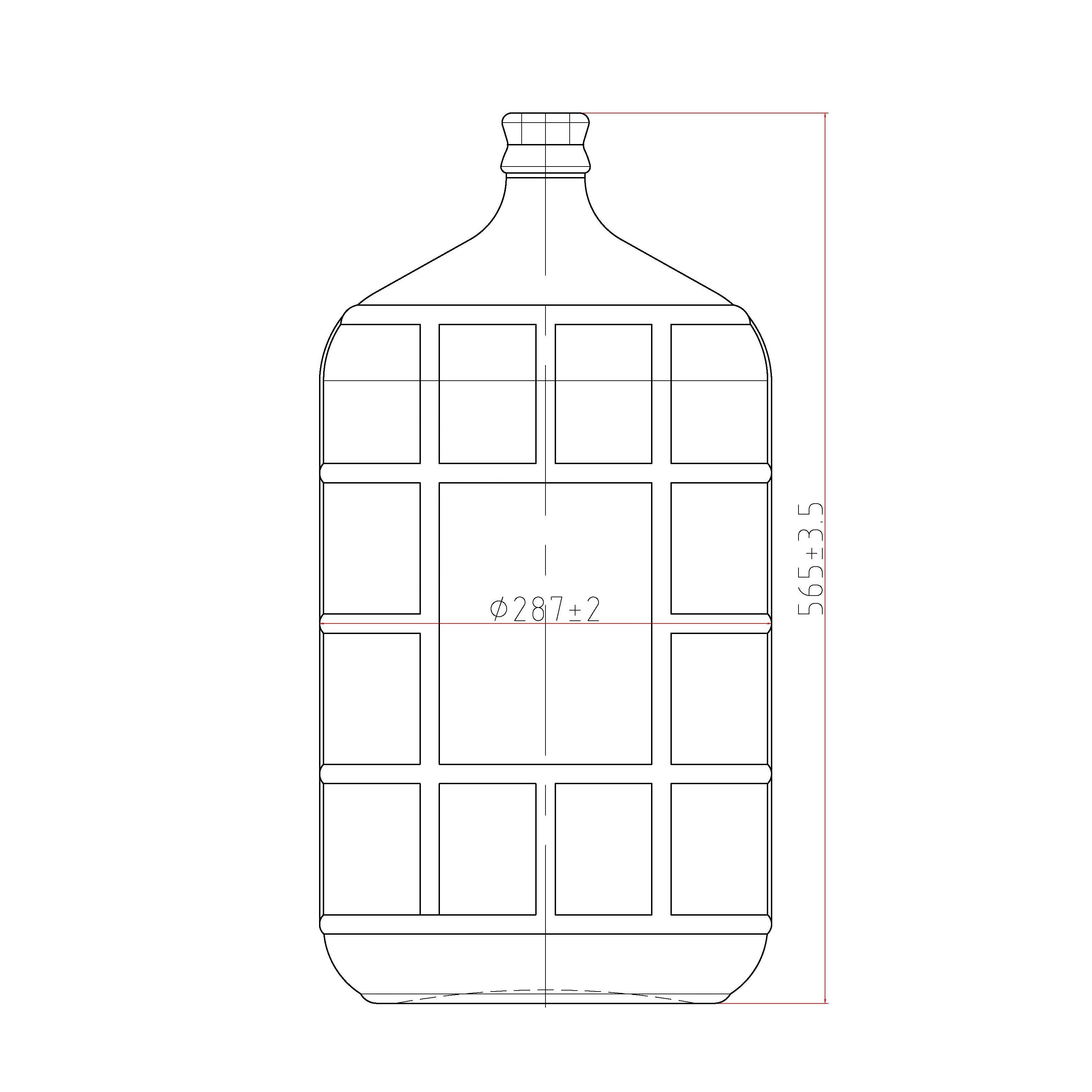 5 gallon glass bottle for water or wine