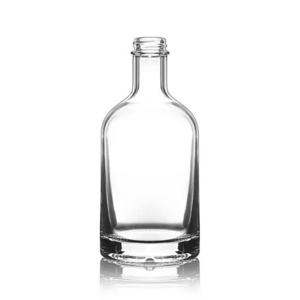 375ml 12.7oz high flint glass vodka/whisky gin bottle with screw cap