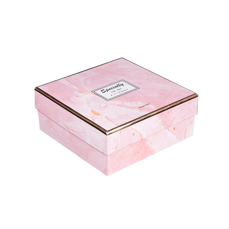 exquisite custom pink marble perfume valentine's day gift paper gift box