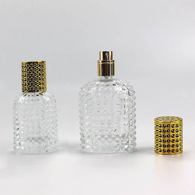 Wholesale 30ml 50ml Pineapple Empty Bottle Clear Glass Sub-pack Spray Perfume Bottle