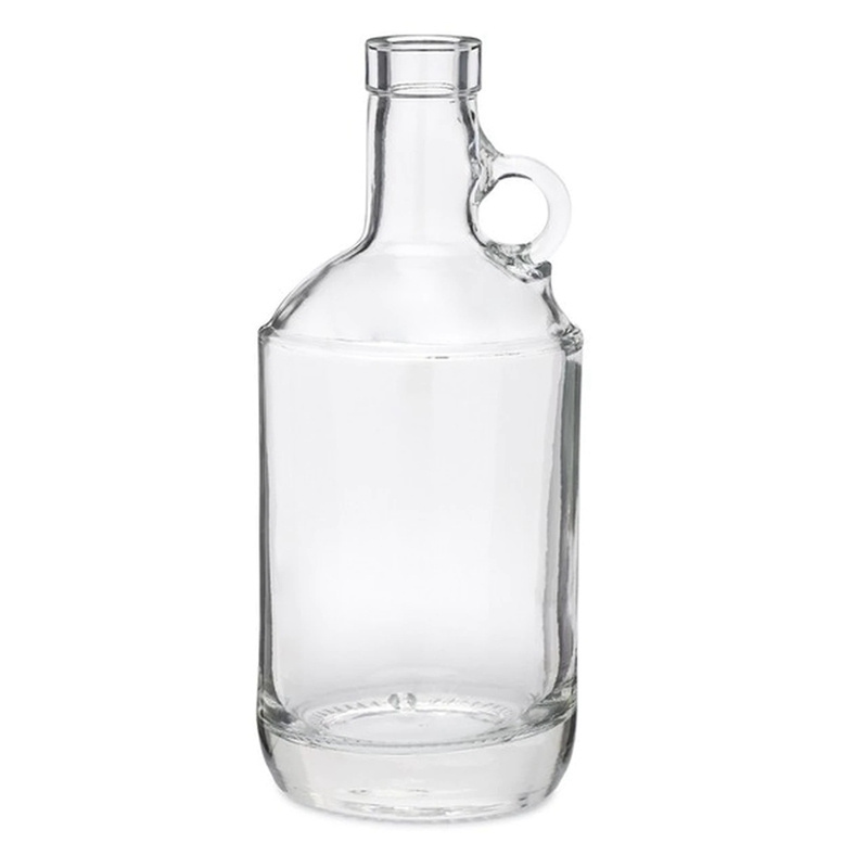 750 ml Clear Glass Moonshine Liquor Jugs (Bar Top Cork)