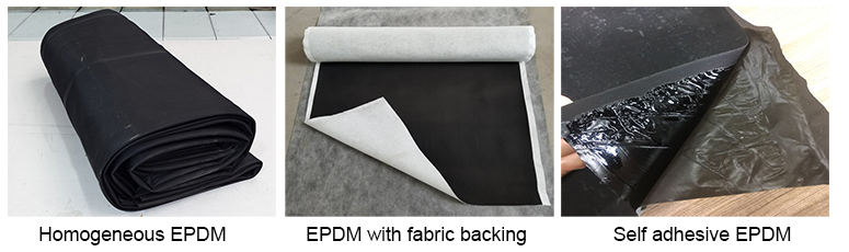 UV Proof EPDM Waterproof Roofing Membrane Epdm Rubber Pond Liners Swimming Pool Fish Pond Geomembrane