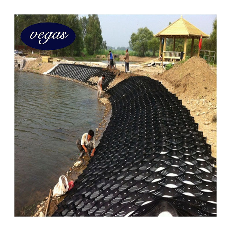 HDPE Driveway Gravel Stabilizer Geocell Slope Erosion Control Load Support Retaining Wall Ground Grid Stabilizer