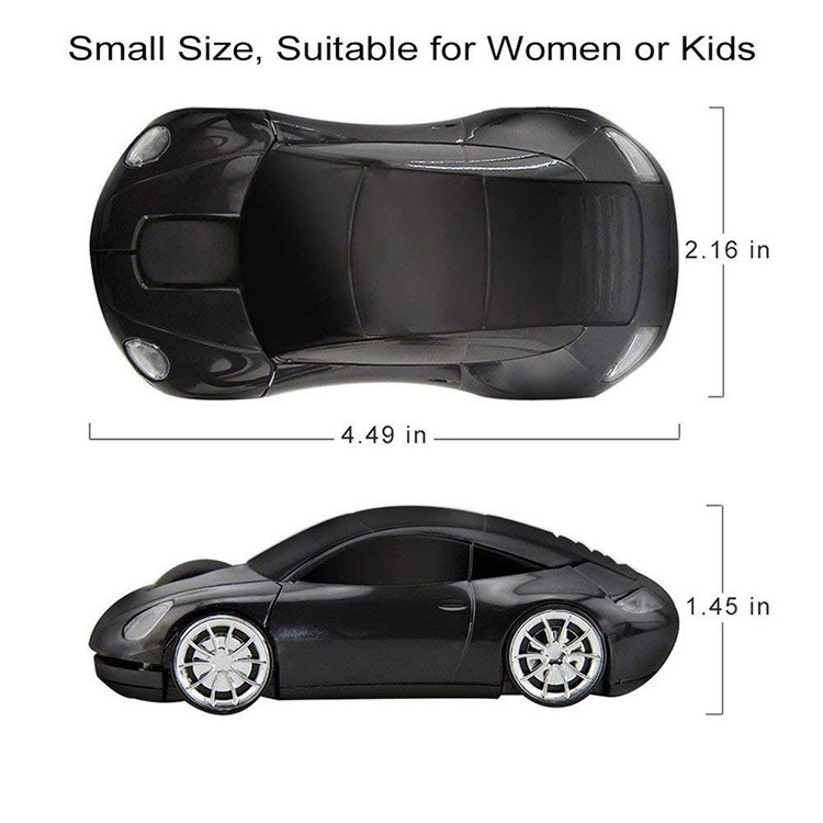 2.4GHz 3D Car Shape Wireless Optical Mouse USB Gaming Mouse with Receiver for PC Laptop