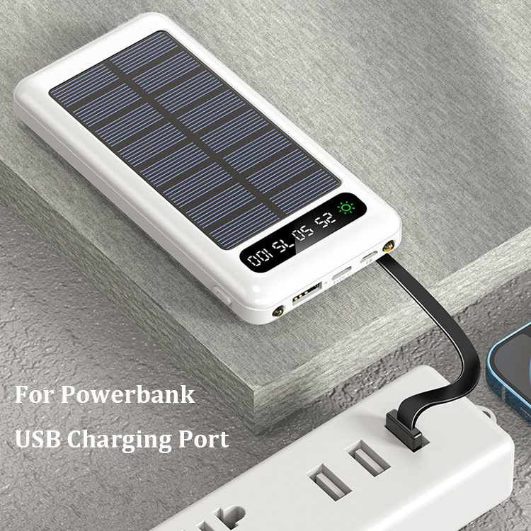 Portable Outdoor Solar Charger 20000mAh Power Bank for iPhone Samsung Galaxy