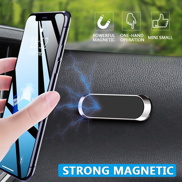 Magnetic Car Holder Universal Mobile Cell Phone Support Stand GPS Strip Shape Car Phone Holder