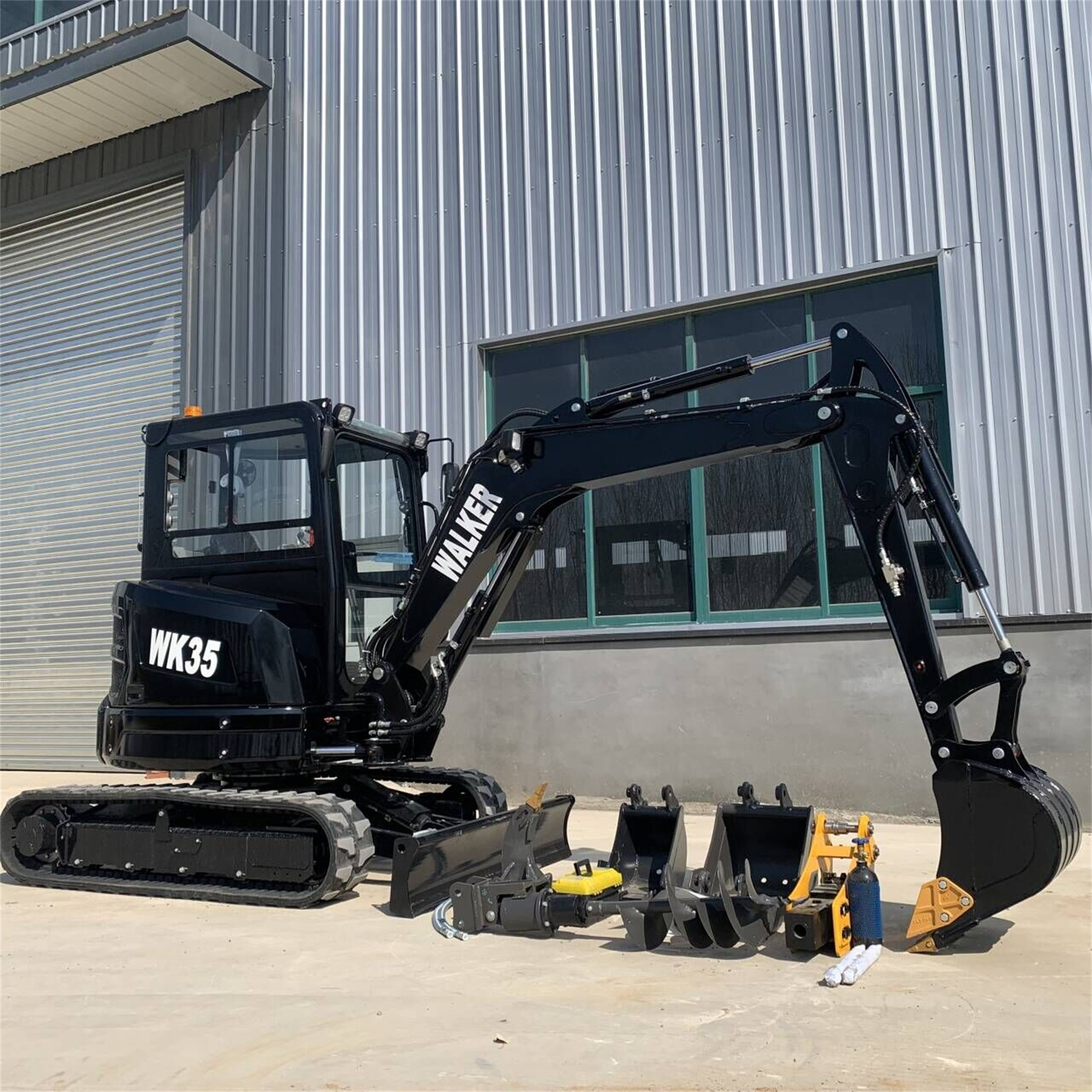 FREE SHIPPING Mini Excavator 3.5 Ton EPA Farm Used New Crawler Digger Compact MiniBagger Kubota Engine Excavator Machine Price