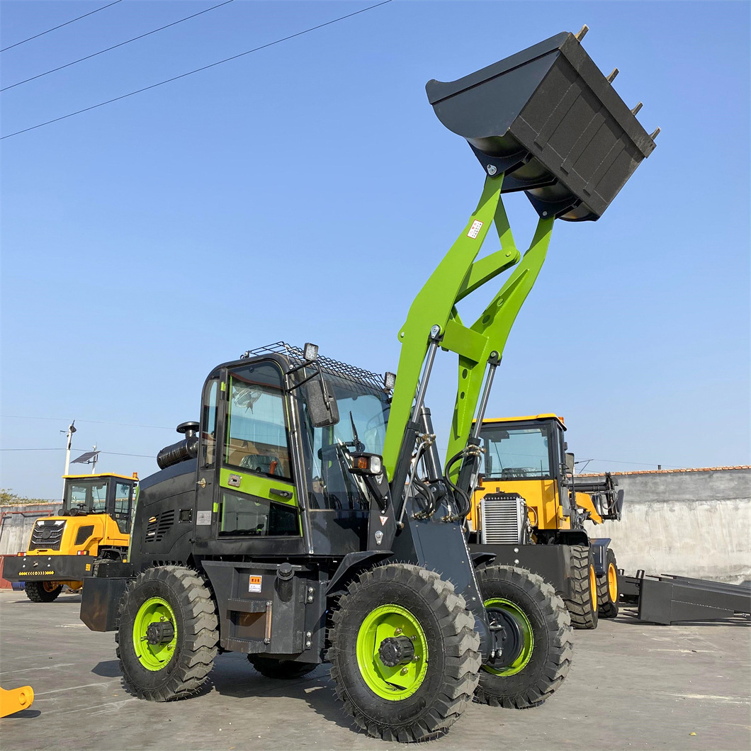 1000kg Small Diesel Electric loader Mini Wheel Front End Loader With Standard Bucket For Sale