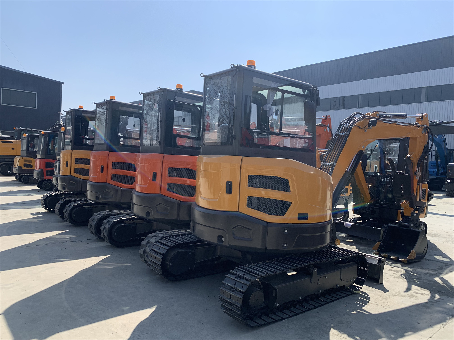 FREE SHIPPING Mini Excavator 3.5 Ton EPA Farm Used New Crawler Digger Compact MiniBagger Kubota Engine Excavator Machine Price