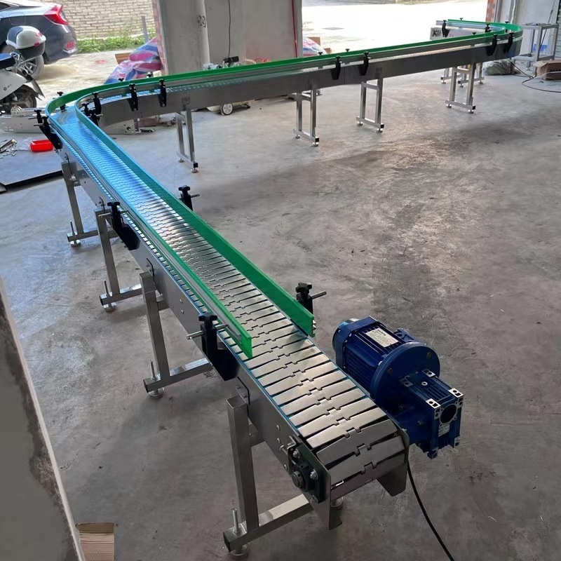 Material conveying equipment Food and drug plate chain conveyor chain conveyor equipment