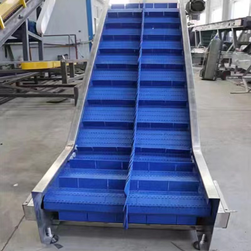 Conveyor Stainless Steel Food Grade Incline modular belt lift conveyor belt