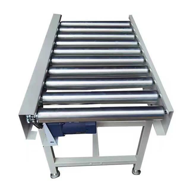 Pallet gravity roller conveyor transfers heavy steel roller chain stainless steel conveyor industry