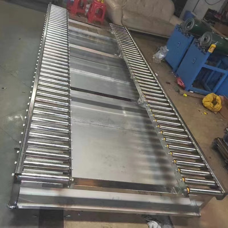 Pallet Gravity Roller Conveyor Transmission Heavy Duty Steel Roller Chain Stainless Steel Conveyor Industrial